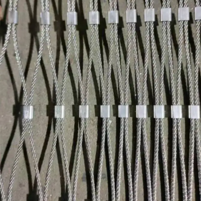 Flexible Stainless Steel Knotted Natural Rope Nets for Anti-Fall Protection, SS316 SS316L SS304 Material