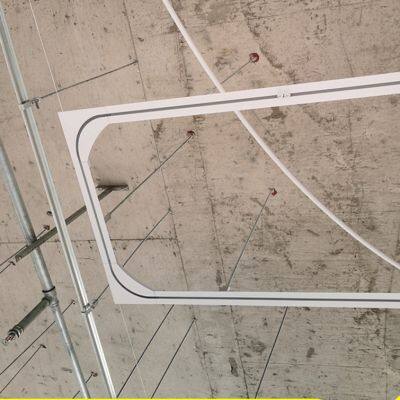 Hidden installation of embedded infusion tracks, curtain tracks, aluminum alloy tracks