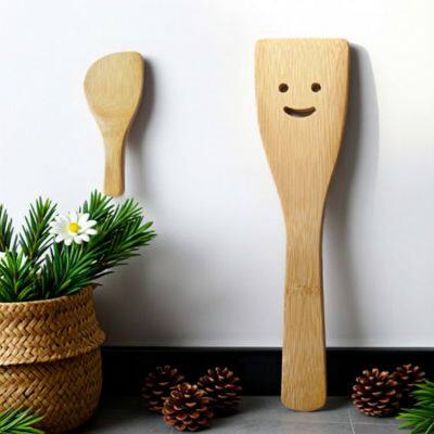Mini Bamboo Spautla Whloesale Bamboo Wood Rice Paddle photo-4