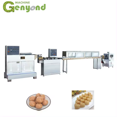 Máquina automática para hacer dulces duros de caramelo, rodillo de gotas, máquina de caramelos y línea de producción de piruletas