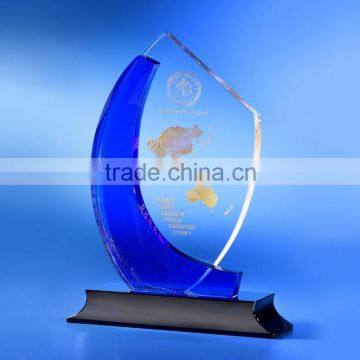 wholesale blank glass crystal awards plaque for gifts