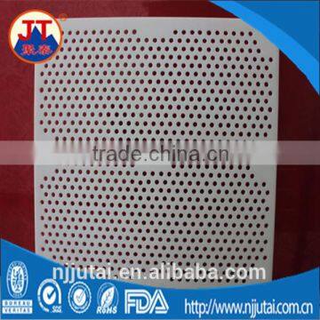 CNC drilled white uhmwpe suction box cover pad