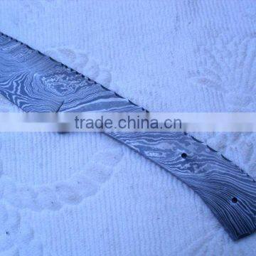 udk b55" custom handmade Damascus skinner full tang blank blade knife