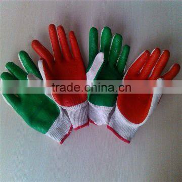 rubber coated cotton glove/latex gloves indonesia