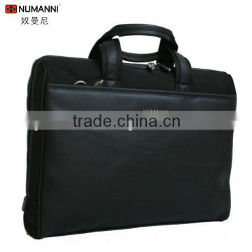 hot wholesale fashion classical waterproof black laptop bag leather for bussiness men