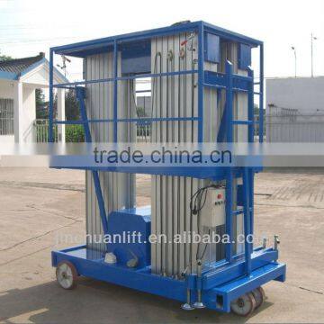 Hydraulic mobile single mast aluminum lifter/electric telescopic lift