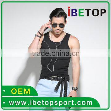 OEM service Customize wholesales simple polyester cotton sport vest singlet