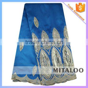 Mitaloo 2015 New Coming New Design Embroidery Lace Nigeria Wedding Lace Fabirc MGP1010 photo-2