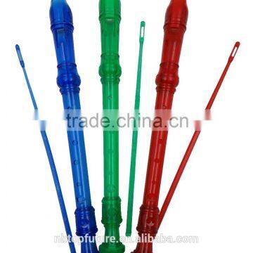 8 holes plastic musical instrument toy recorder flute