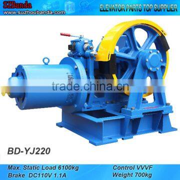 VVVF Elevator Geared Traction Machine BD-YJ220, Lift Motor