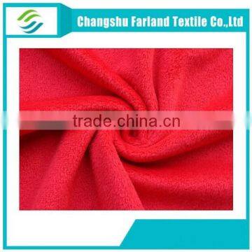 2015 new productds red polyester velvet fabric