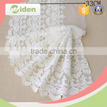 Embroidery designs flower lace milky poly swiss embroidery lace