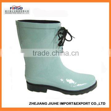 High Glossy Rubber Rain Boot for Women