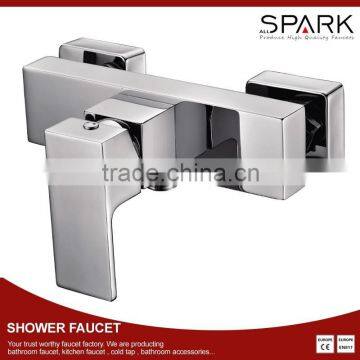 New 2016 square waterfall chrome polish washing faucet basin mixer