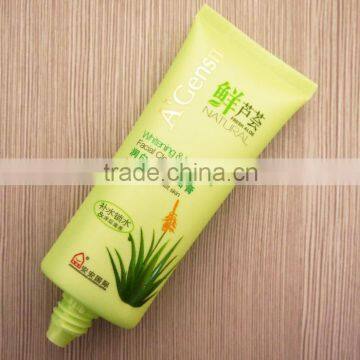 Customized 100ml oval plastic cosmetic tube packaging