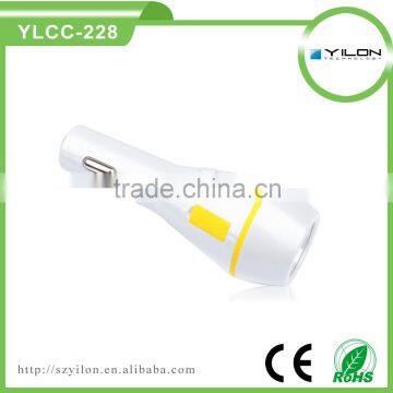 Hot Portable Mobile Usb Car Charger With on off Switch