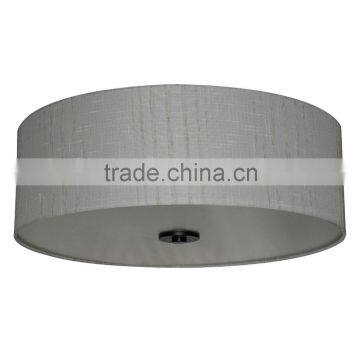 Round Silk Look 22"oklahoma Wheat Fabric Shade(Store en Tissu/Pantalla de Tela) With an Elegant Traditional Colour
