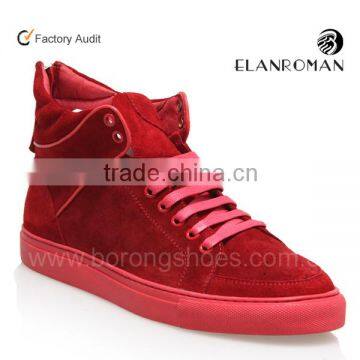 OEM lace-up suede leather men sneakers