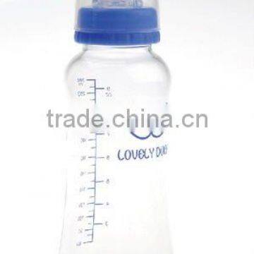 Standard neck stream line high boron silicon glass bottle 280ml