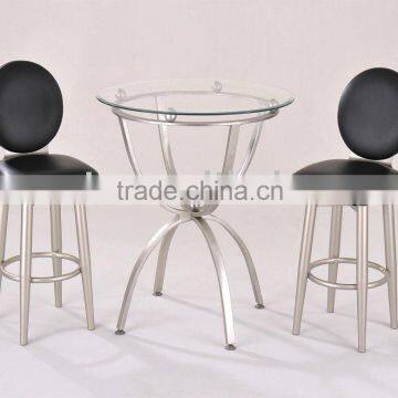 Outdoor Furniture Tempered Glass Bar Set