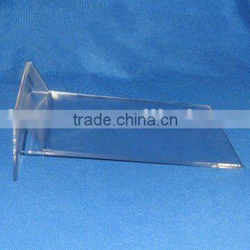 Triangle base new, Clear Table top acrylic menu holder