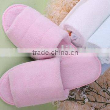 pink velvet hotel slippers(hotel amenity)