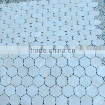irregular natural mother of pearl Mosaic