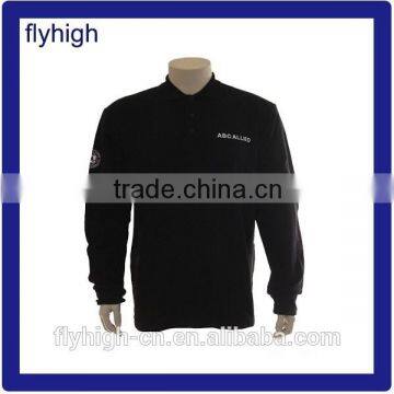 China cheap price blank long sleeve polo shirts