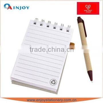 promotional pocket notepad with pen