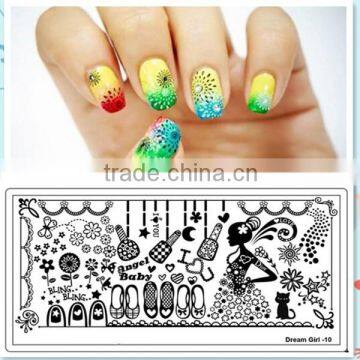 Factory price nail art stamping kit, manicure template,stamping nail art