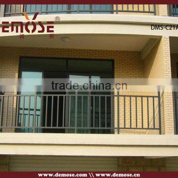 anodized aluminium pipe balcony terrace baluster railing