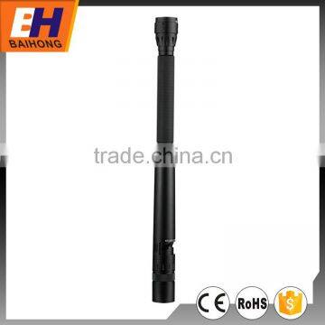 long handle police use self-defensive baton aluminium torch flashlight