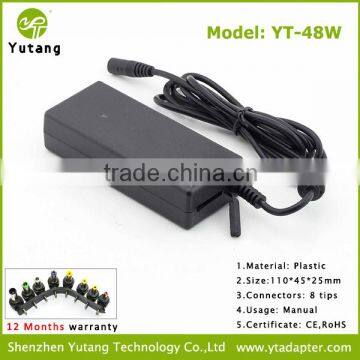 Manually 48W Notebook Battery 48W Adapter with 7 LED Indicator