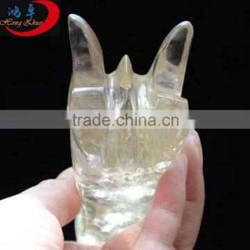 Most Popular Sale Carved Smoky Quartz Dragon Head