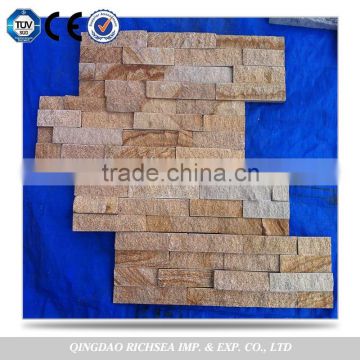 yellow wood vein sandstone culture stone