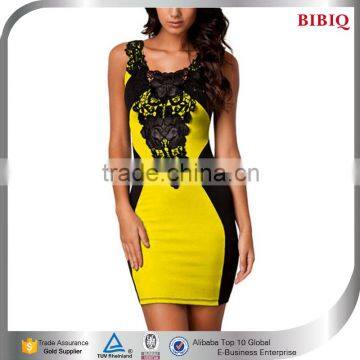 color combination dress brazilian party dresses modern kebaya dress color block evening dress short black beaded applique dress                        
                                                Quality Choice