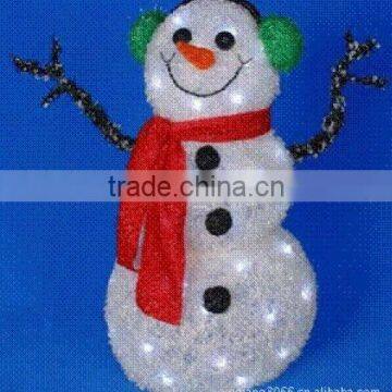 Christmas decoration tinsel snowman craft