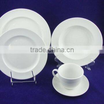 Best selling 20 pcs white porcelain dinner set