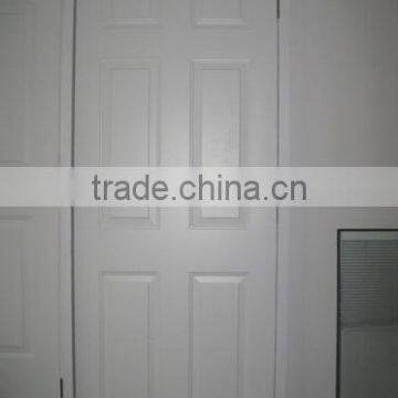 6 Panel Steel Residential Doors made in Guangzhou