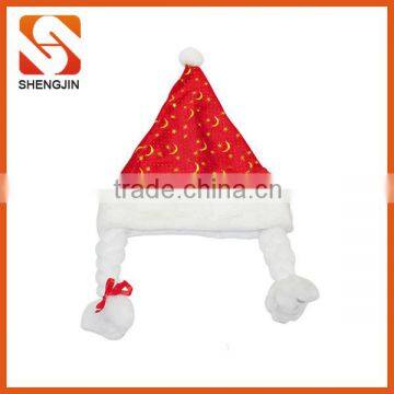 SJ-6876 YIWU velvet Santa Clause Party Christmas Hat supplier