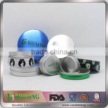hot sale aluminum jar Cosmetic Aluminum Canister can jar Round Colorful Empty Coffee Cans,aluminum Can
