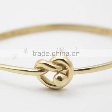 Twisted Heart Frendship Stainless Steel Wire Bracelet