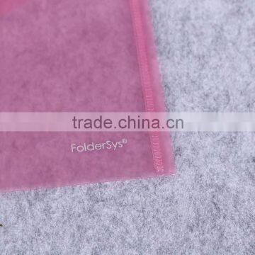 Custom Color a3 a4 a5 Business Magic Button Plastic File Folder Clear Plastic Document Folder pp Document Bag photo-3