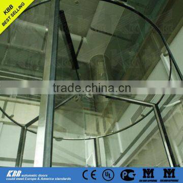 All glass revolving door , Chile Titanium Building, CE UL certificate
