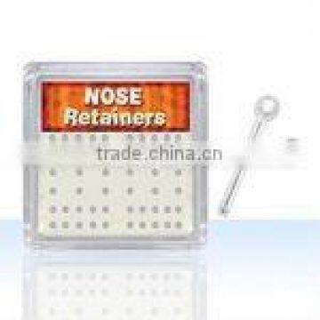 Display box of 52 pieces of flexi acrylic straight nose bone retainers