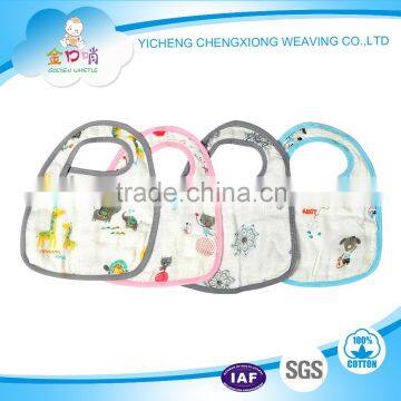 2016Hot baby products bamboo muslin baby bibs slobber