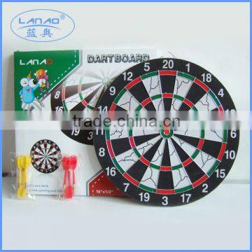 15'' flocked dartboard with color box