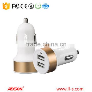 ADS-8302 gold 3.1A dual USB car charger