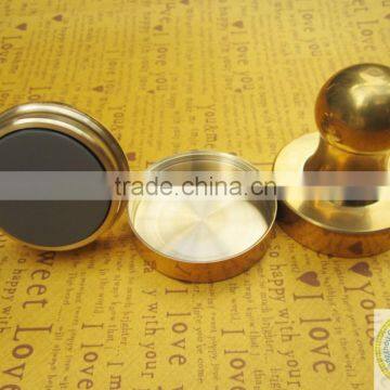 Custom design golden hand held die brass for print