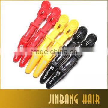 New Products Wholesales Black Salon Hair Dressing Plastic Shark Crocodile Sectioning Hair Clips